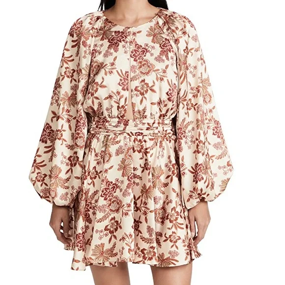 Worn twice Misa Los Angeles Kara floral mini dress